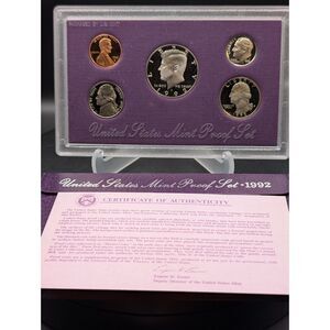 1992 U.S. Mint Proof Set — OGP w/ COA